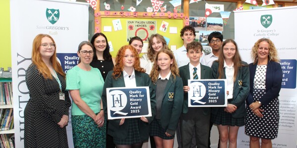 Bringing the past to life: St Gregory’s reaffirmed as Gold in prestigious national History accreditation